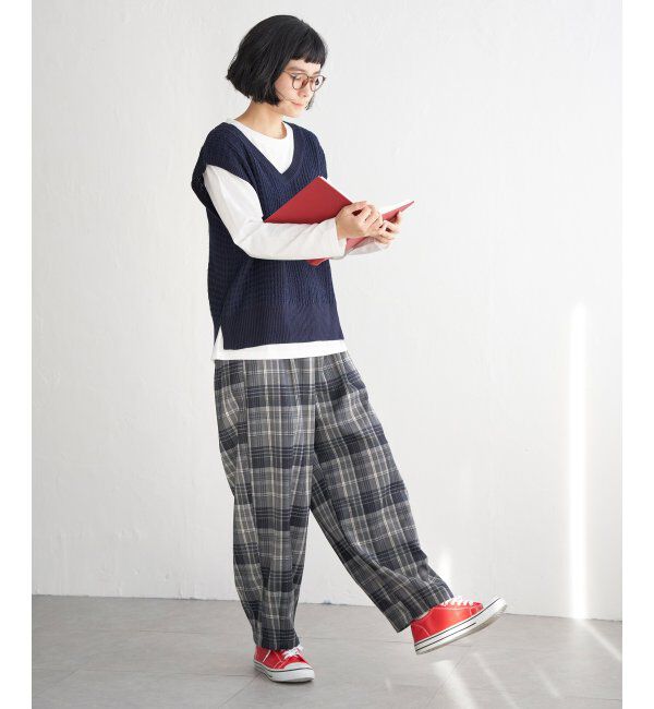 Lbc with Life「【2点セット】ブークレMIXニットアンサンブル」|ニット・セーター|