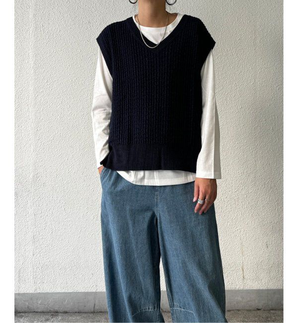 Lbc with Life「【2点セット】ブークレMIXニットアンサンブル」|ニット・セーター|