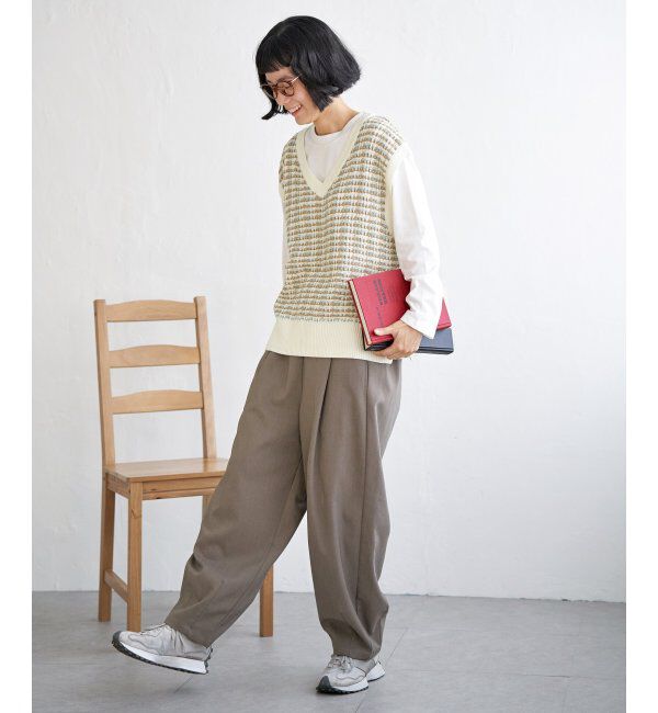 Lbc with Life「【2点セット】ブークレMIXニットアンサンブル」|ニット・セーター|