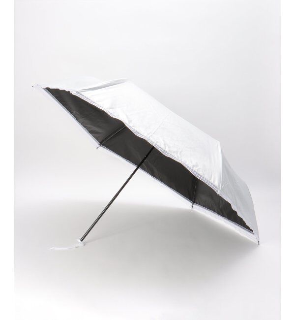 Lbc with Life「オーガンジーテープ折りたたみ傘 遮光」|傘|オフホワイト
