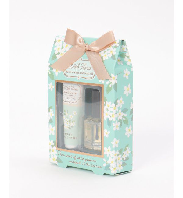 Lbc with Life「ウィズフローラ ハンドクリーム＆ネイルオイル ジャスミン」|入浴剤・バスグッズ|