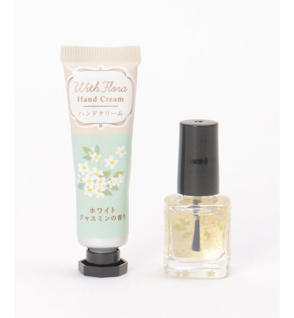 Lbc with Life「ウィズフローラ ハンドクリーム＆ネイルオイル ジャスミン」|入浴剤・バスグッズ|