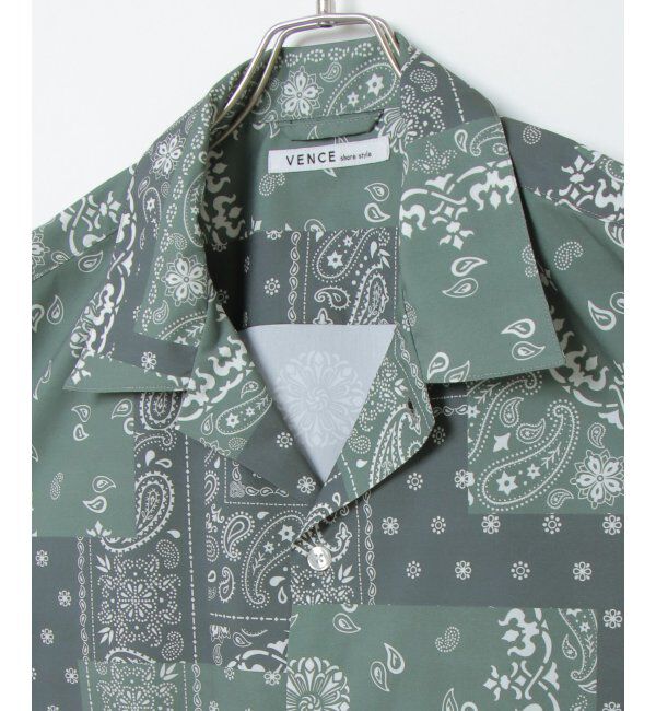 VENCE share style「バンダナプリントシャツ」|Tシャツ・カットソー|