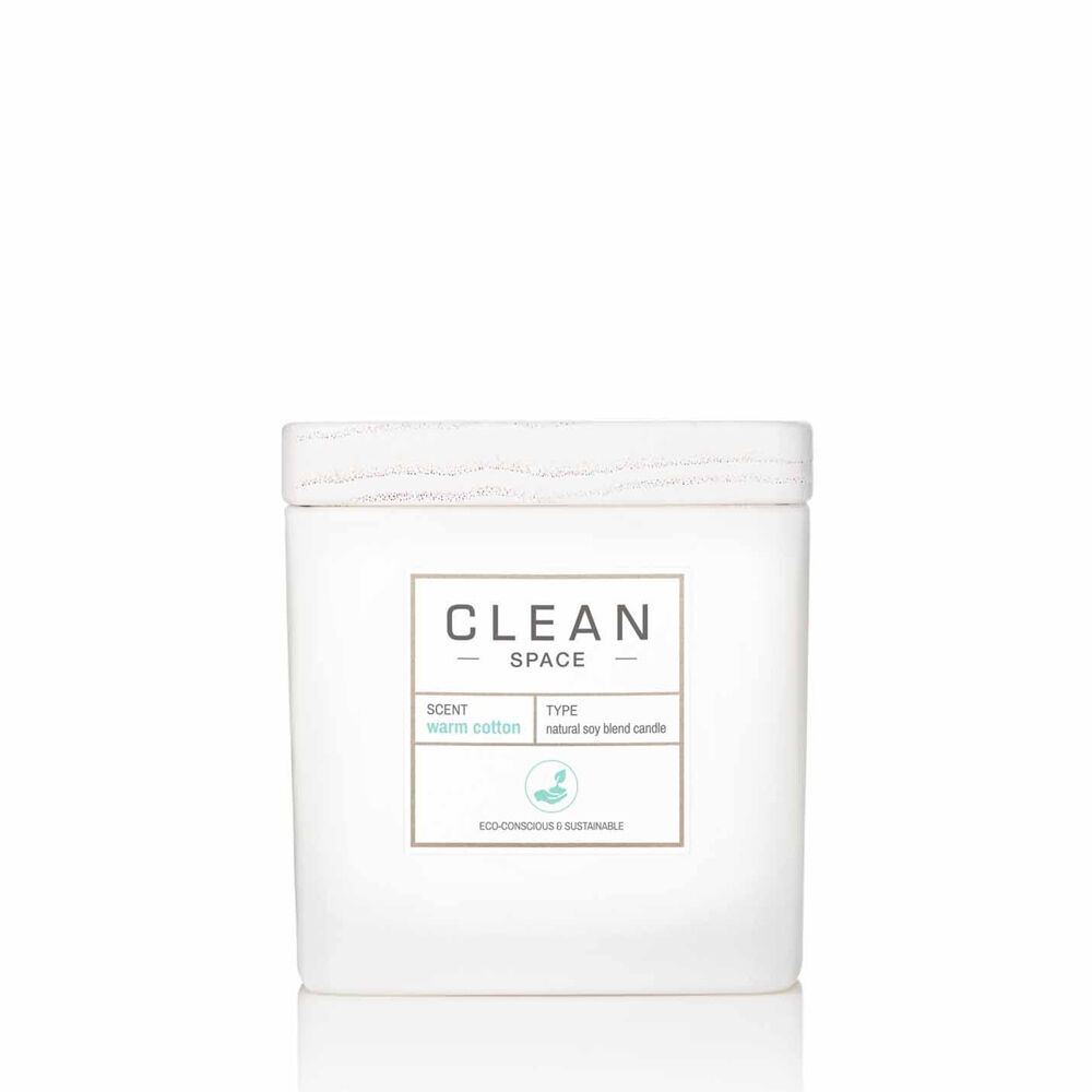 クリーン「クリーン ウォームコットン ナチュラルソイブレンドキャンドル 227g」|香水・フレグランス|-