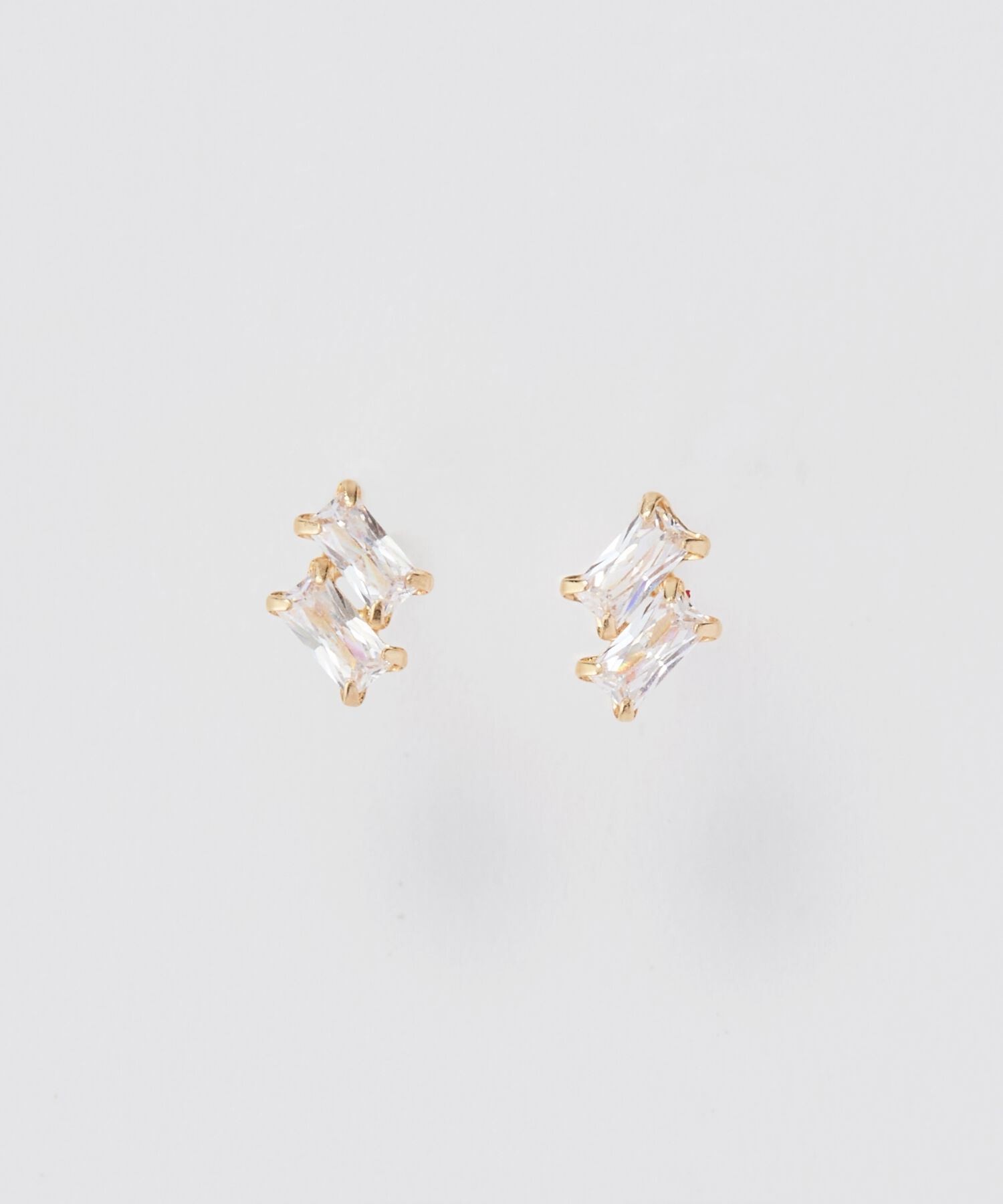 Phoebe「【K10】ツインバケットピアス　ゴールド/BOX付き」|ピアス|