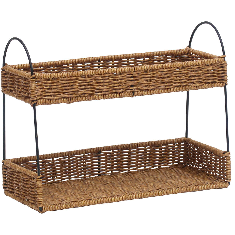 BACKYARD FAMILY「スパイスラック おしゃれ 通販 UTILE ユティル 調味料ラック ラック キッチンラック 2段」|食器・キッチングッズ|ブラウン1