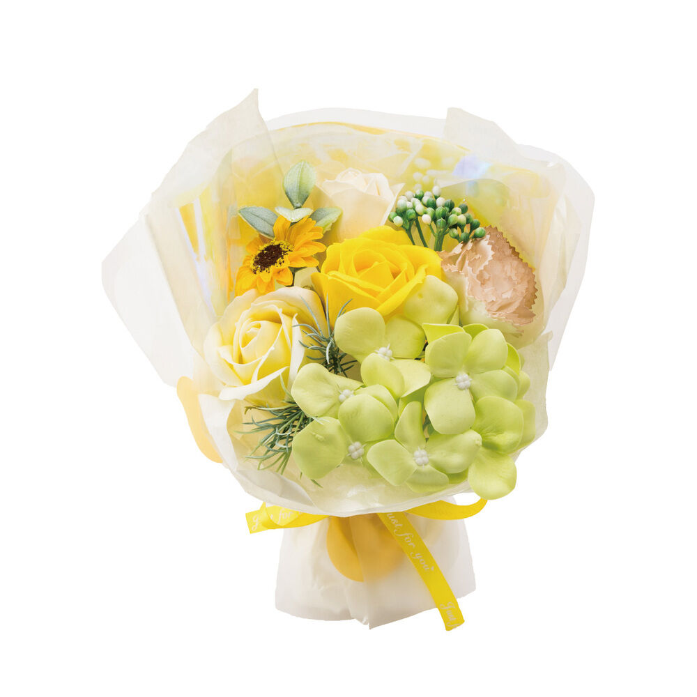 BACKYARD FAMILY「ソープフラワー 花束 通販 ブーケ アーティフィシャルフラワー ソープフラワーギフト 造花」|その他|イエロー1