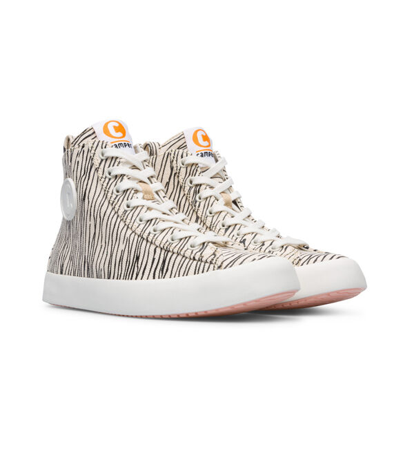 CAMPER「[カンペール] IMAR COPA / ハイカットシューズ」|スニーカー|ブラックxアイボリー