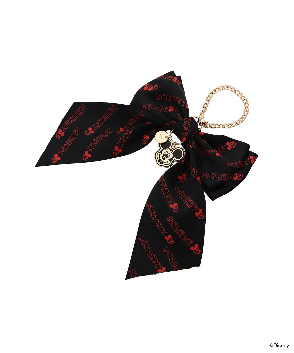 Samantha Vega「｢ﾐｯｷｰﾏｳｽ&ﾌﾚﾝｽﾞ｣ﾘﾎﾞﾝ2WAYﾊﾞｯｸﾞﾁｬｰﾑ(ﾐｯｷｰ 」|チャーム・キーホルダー|ブラック