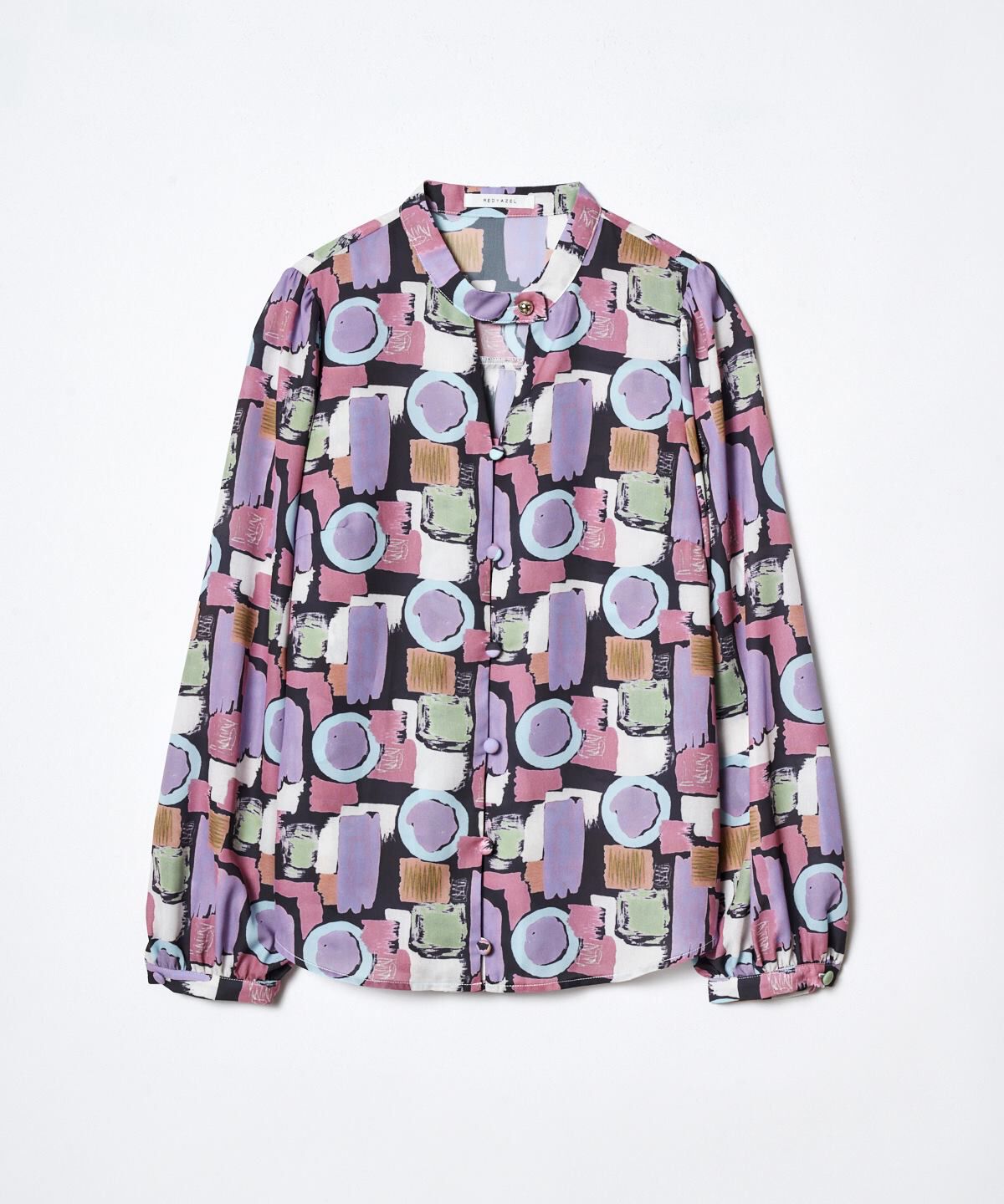 REDYAZEL「カラフルペイントデコルテあきブラウス」|シャツ・ブラウス|