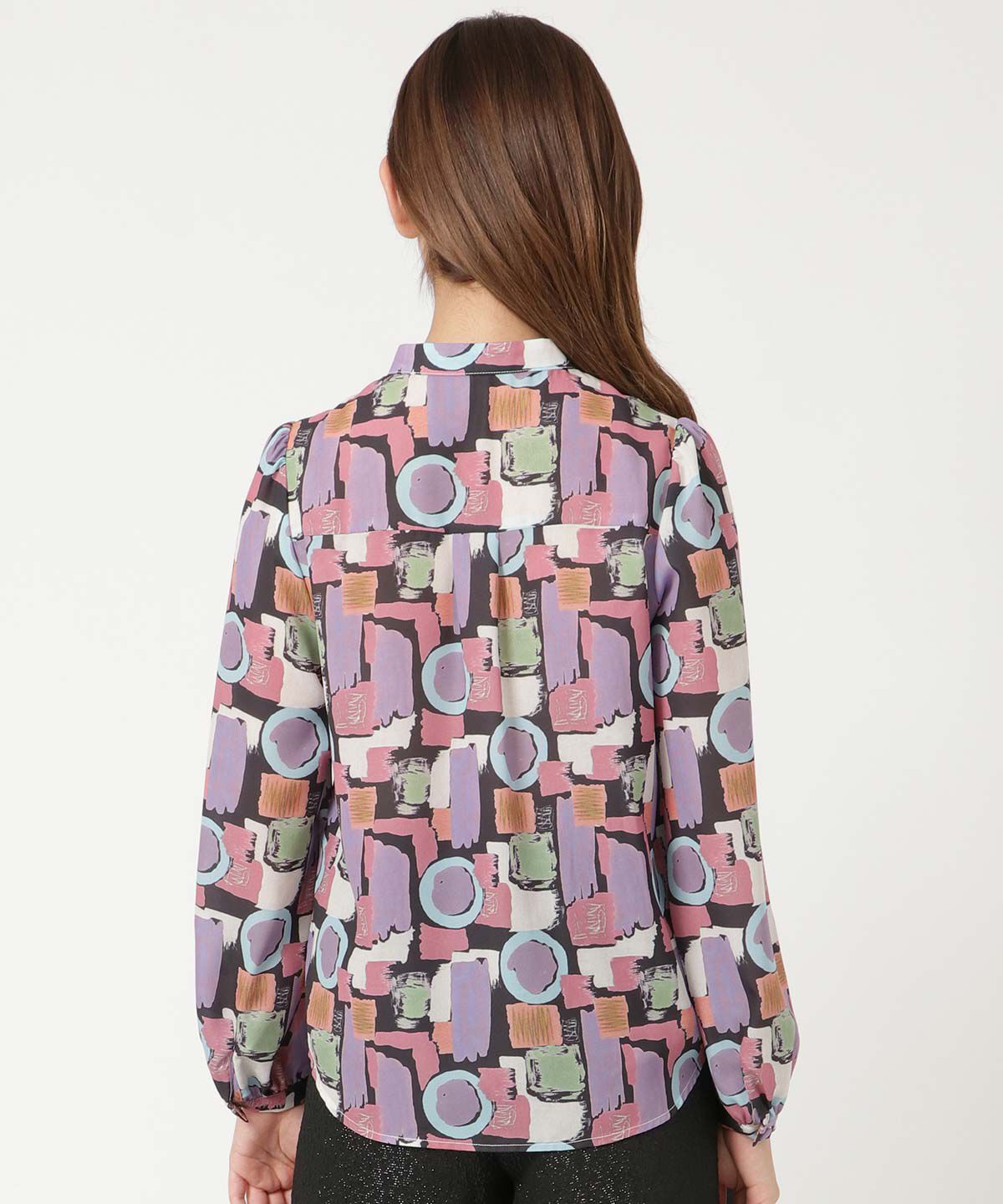 REDYAZEL「カラフルペイントデコルテあきブラウス」|シャツ・ブラウス|