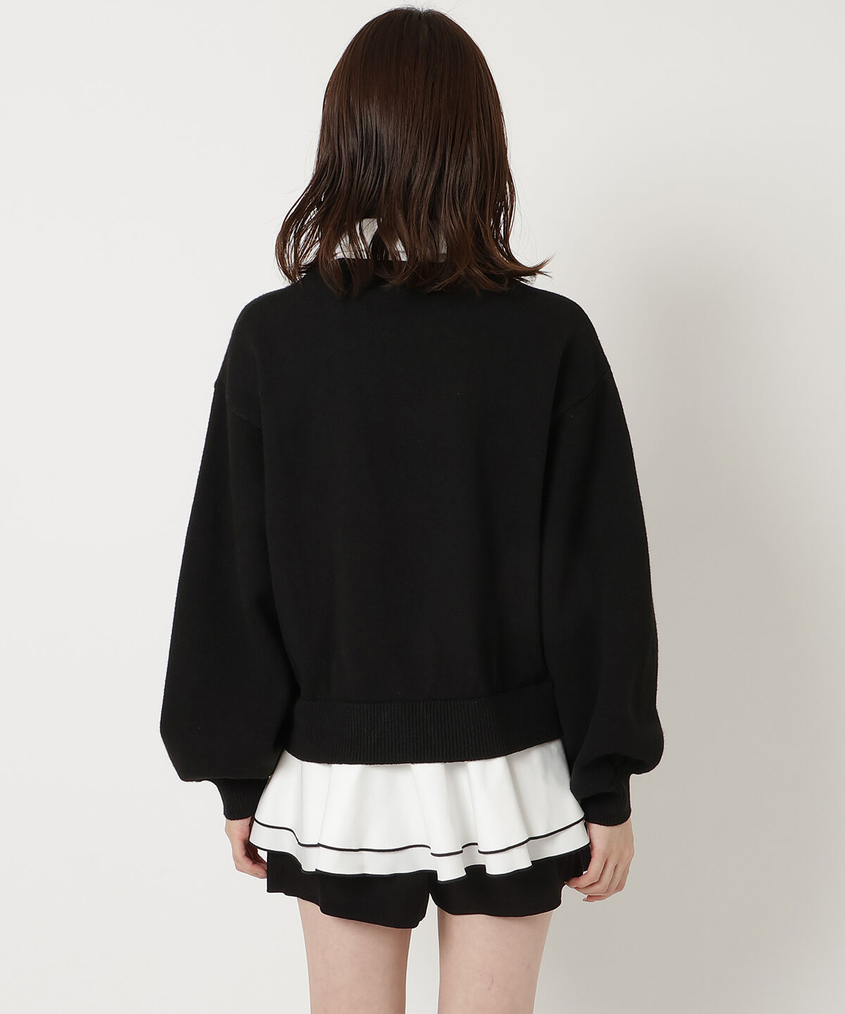 REDYAZEL「フリルドッキングニットトップス」|ニット・セーター|