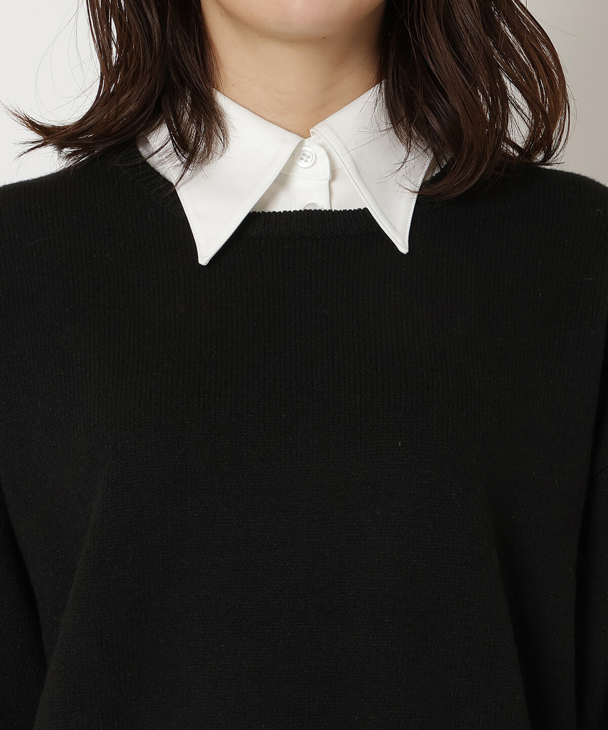 REDYAZEL「フリルドッキングニットトップス」|ニット・セーター|