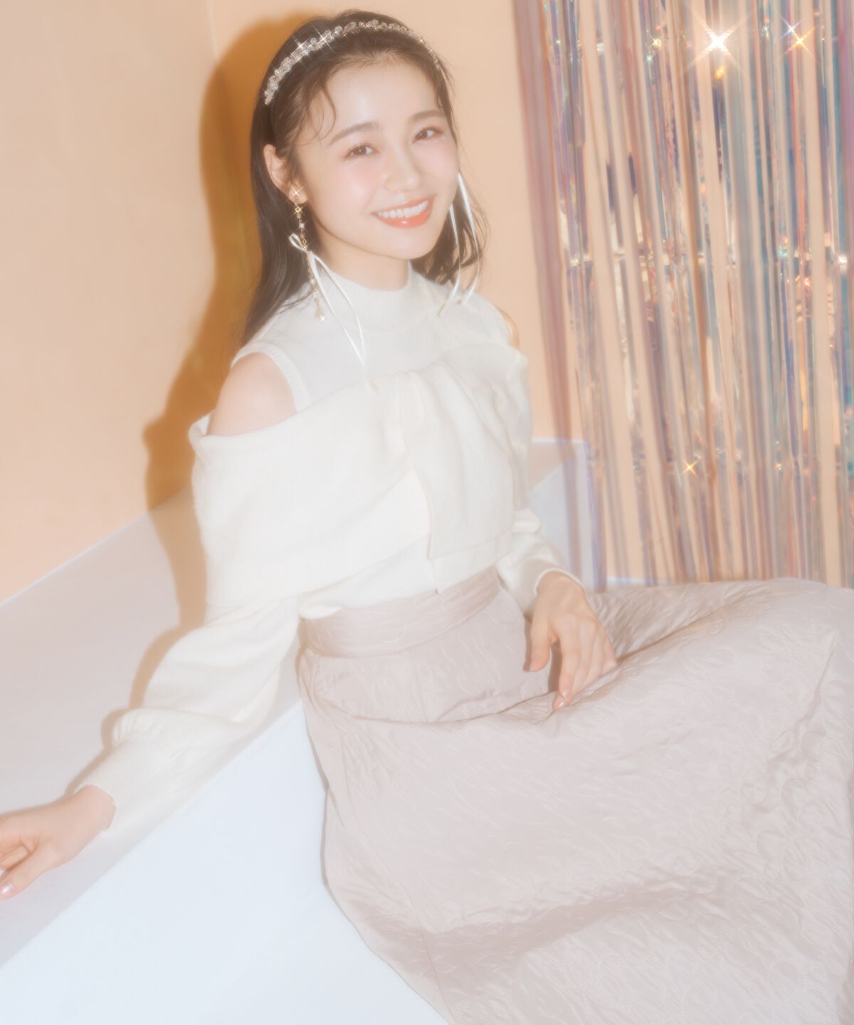 WILLSELECTION「ツイストリボンオフショルニット」|ニット・セーター|