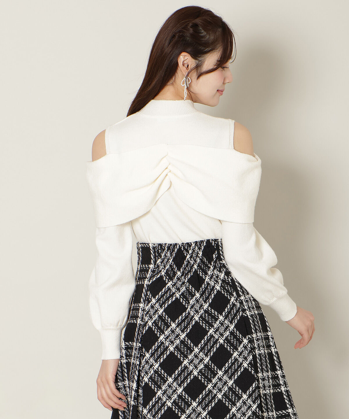 WILLSELECTION「ツイストリボンオフショルニット」|ニット・セーター|