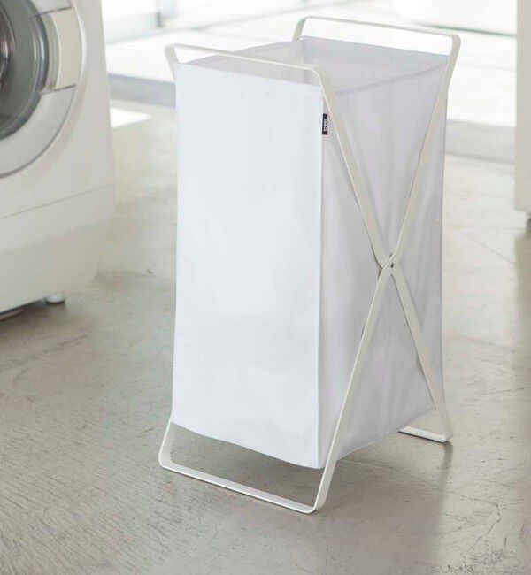 Style for Living「＜tower＞ランドリーバスケット」|トイレタリー・ランドリーグッズ|WHITE