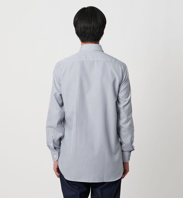 UNITED ARROWS「イージーケア AG カラーストライプ セミワイドカラーシャツ 抗菌防臭」|シャツ・ブラウス|