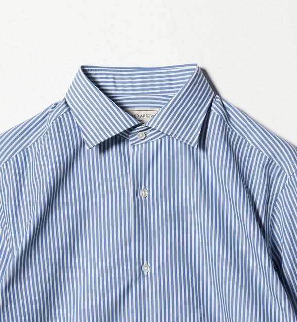 UNITED ARROWS「イージーケア AG カラーストライプ セミワイドカラーシャツ 抗菌防臭」|シャツ・ブラウス|