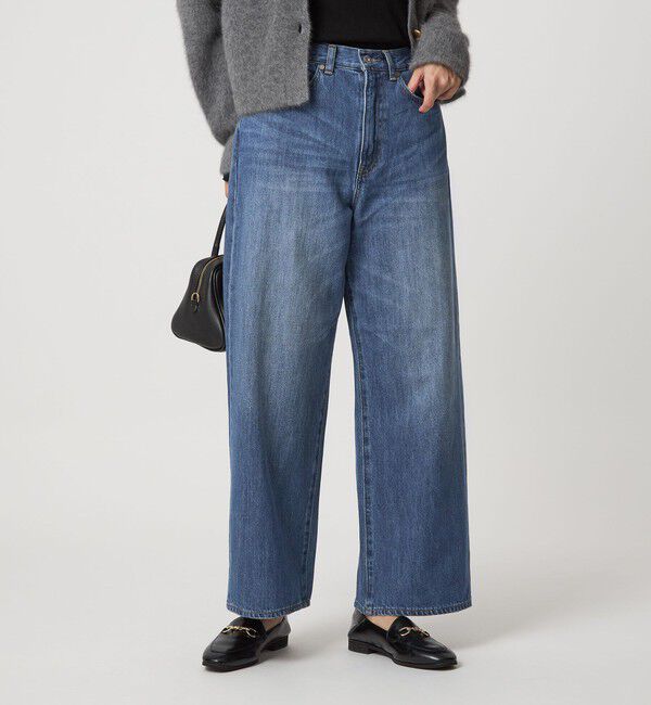 UNITED ARROWS green label relaxing「［size SHORT/TALLあり］ワイド デニム パンツ」|デニム|
