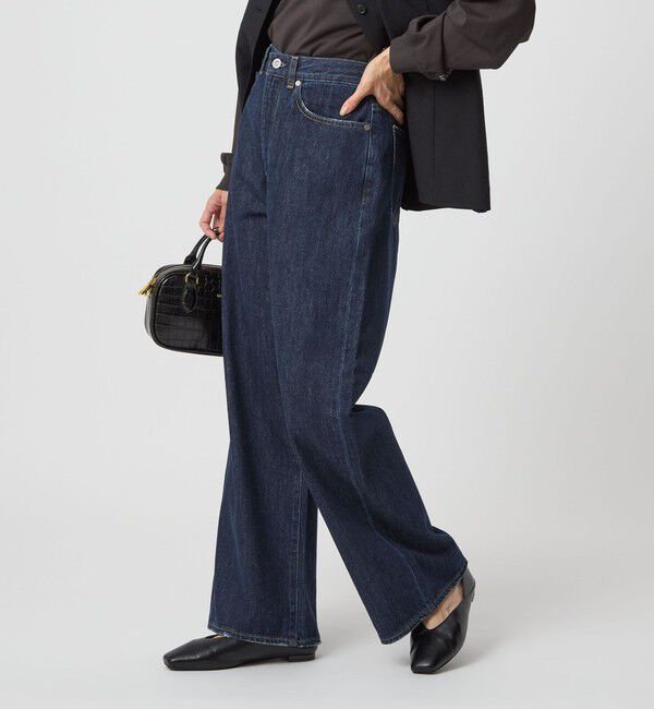 UNITED ARROWS green label relaxing「［size SHORT/TALLあり］ワイド デニム パンツ」|デニム|