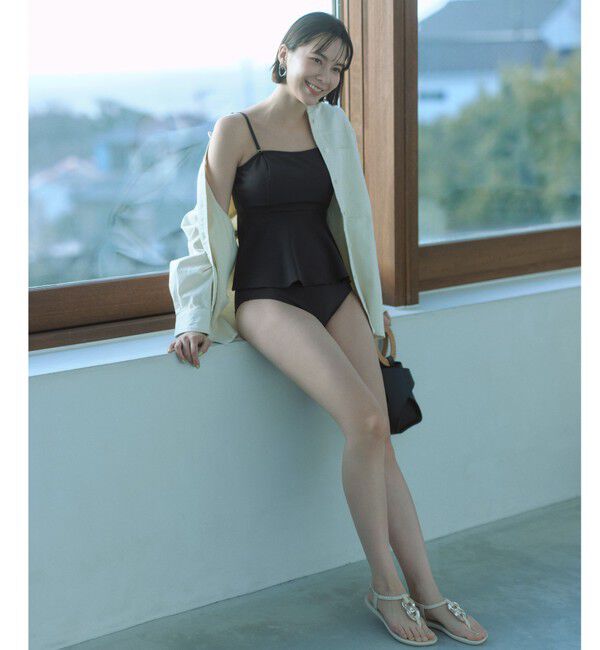 UNITED ARROWS green label relaxing「ジョーゼット風 ペプラムビスチェ&ショーツ スイムウェア / 水着」|その他|