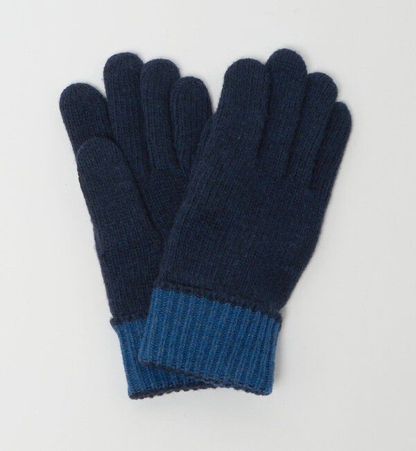 UNITED ARROWS green label relaxing「バイカラー ニット グローブ -タッチパネル対応-」|手袋|ROYAL