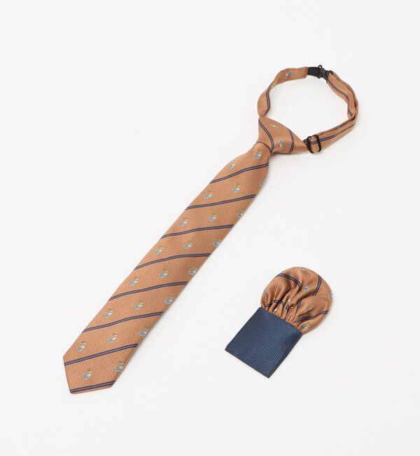 UNITED ARROWS green label relaxing「ネクタイ チーフ セット（クレスト） / キッズ  手洗い可能」|ネクタイ・蝶ネクタイ|ORANGE
