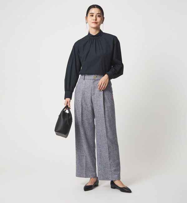 UNITED ARROWS green label relaxing「［size SHORTあり］ハイネック ボリューム スリーブ ブラウス」|シャツ・ブラウス|