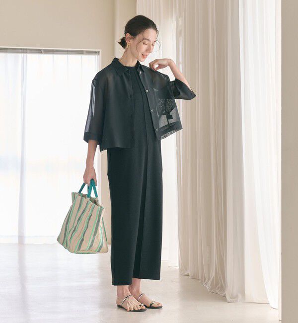 BEAUTY&YOUTH UNITED ARROWS「ポリエステル オーガンジー シャツ -ウォッシャブル-」|シャツ・ブラウス|