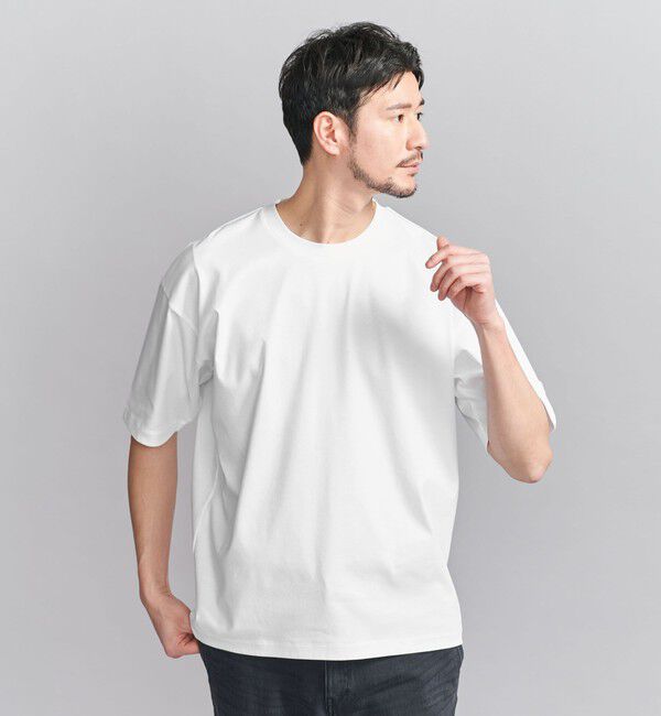 BEAUTY&YOUTH UNITED ARROWS「【WEB限定 WARDROBE SMART】NORITAKE リラックス テーパード Tシャツ」|Tシャツ・カットソー|WHITE