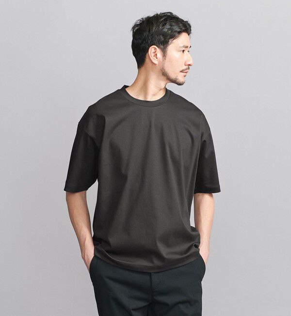 BEAUTY&YOUTH UNITED ARROWS「【WEB限定 WARDROBE SMART】NORITAKE リラックス テーパード Tシャツ」|Tシャツ・カットソー|DK.GRAY