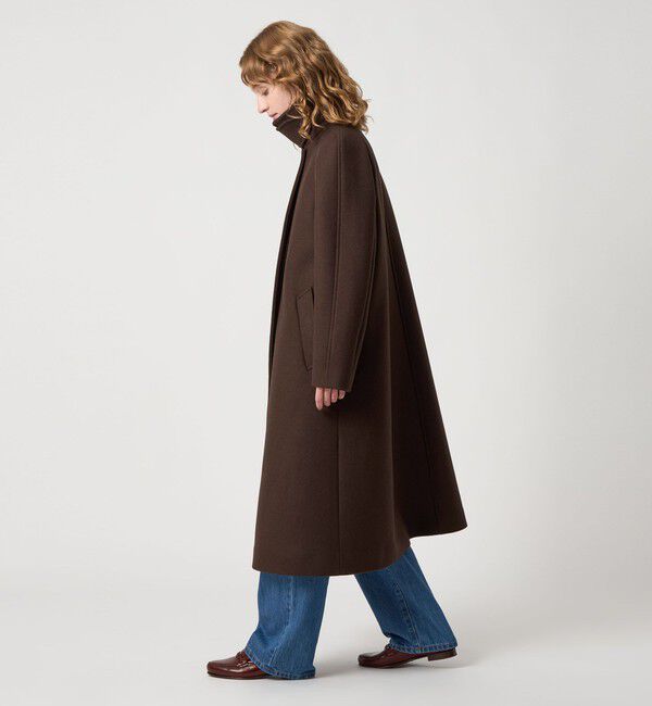 steven alan テントコート　ロングコート Steven Alan＞ウール カシミヤ テント ロング コート（ステンカラー