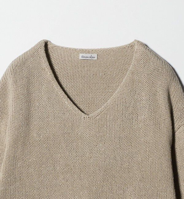 STEVEN ALAN「＜Steven Alan＞コットン シルク Vネック ニット」|ニット・セーター|