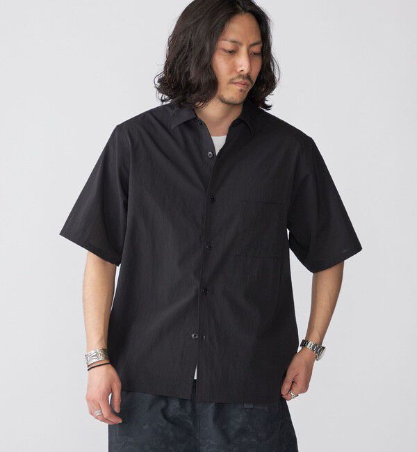 SHIPS「SHIPS:〈吸水速乾〉Micro Dot Air(R) レギュラーカラー ショートスリーブ シャツ」|シャツ・ブラウス|