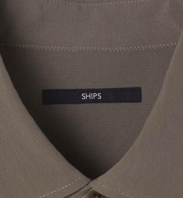SHIPS「SHIPS:〈吸水速乾〉Micro Dot Air(R) レギュラーカラー ショートスリーブ シャツ」|シャツ・ブラウス|