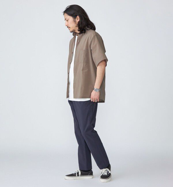 SHIPS「SHIPS:〈吸水速乾〉Micro Dot Air(R) レギュラーカラー ショートスリーブ シャツ」|シャツ・ブラウス|