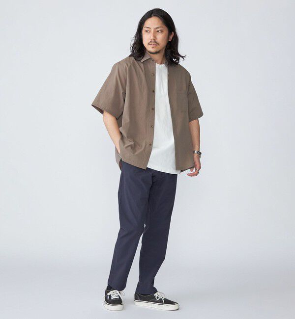 SHIPS「SHIPS:〈吸水速乾〉Micro Dot Air(R) レギュラーカラー ショートスリーブ シャツ」|シャツ・ブラウス|