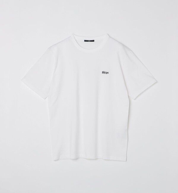 SHIPS「SHIPS: OLD ENGLISH SHIPS ロゴ クルーネック Tシャツ」|Tシャツ・カットソー|