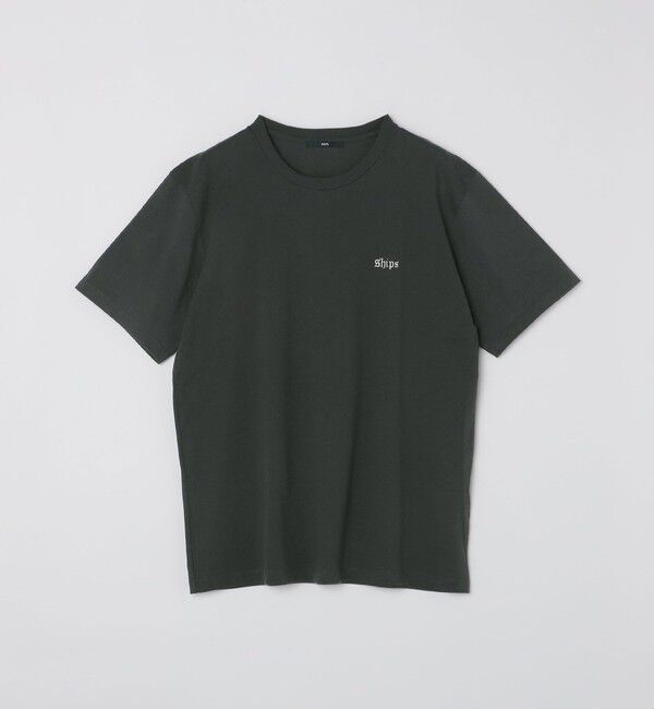 SHIPS「SHIPS: OLD ENGLISH SHIPS ロゴ クルーネック Tシャツ」|Tシャツ・カットソー|