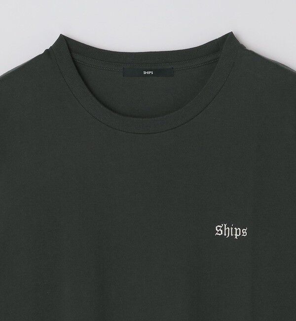 SHIPS「SHIPS: OLD ENGLISH SHIPS ロゴ クルーネック Tシャツ」|Tシャツ・カットソー|