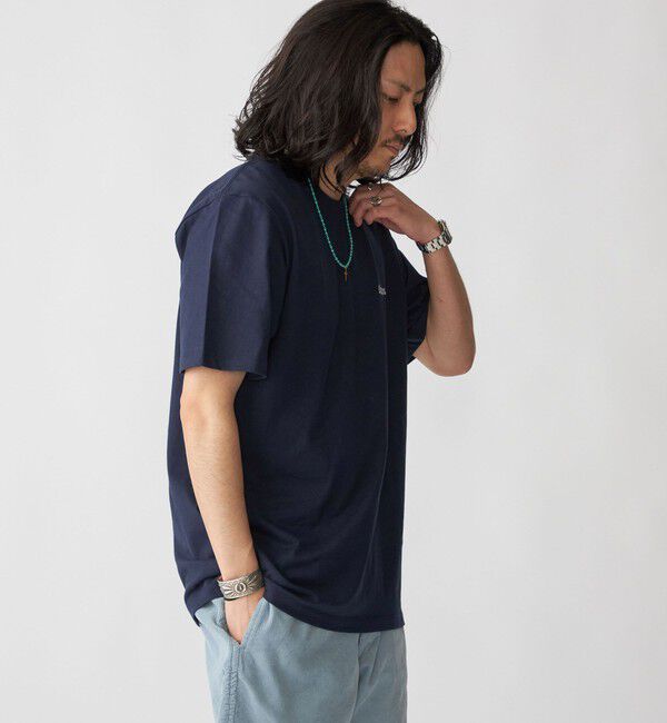 SHIPS「SHIPS: OLD ENGLISH SHIPS ロゴ クルーネック Tシャツ」|Tシャツ・カットソー|