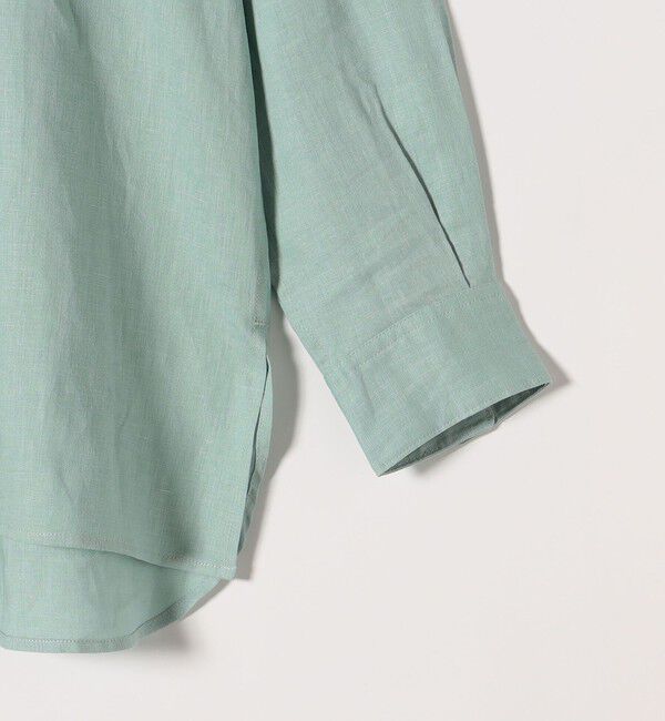 quaranciel「quaranciel:〈洗濯機可能〉リネン ミックス レギュラーカラー ポケット オーバー シャツ」|シャツ・ブラウス|