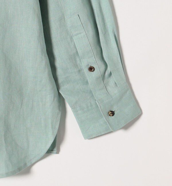quaranciel「quaranciel:〈洗濯機可能〉リネン ミックス レギュラーカラー ポケット オーバー シャツ」|シャツ・ブラウス|