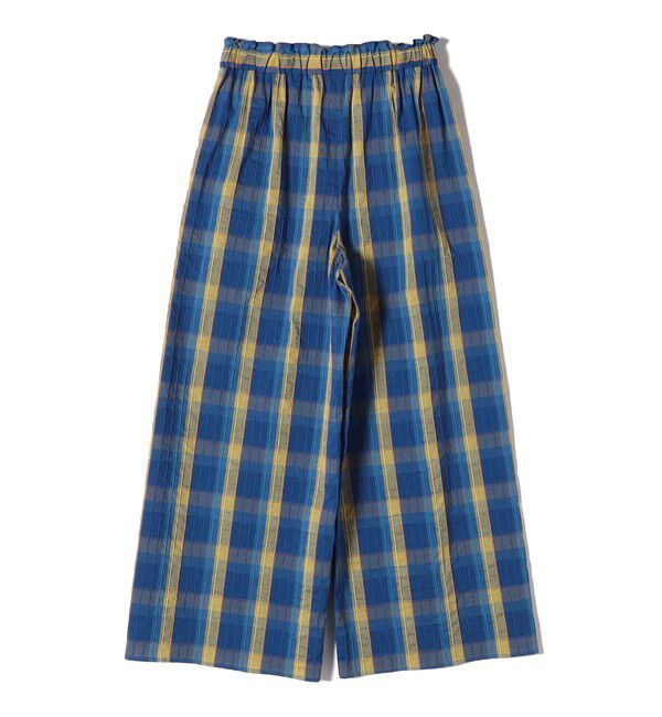 SHIPS for women「〈手洗い可能〉DEVEAUX マドラス チェック ギャザー パンツ」|その他|