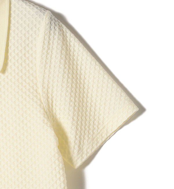 SHIPS for women「小泉里子コラボ:シャーリング ジャカード ポロ」|ポロシャツ|