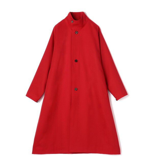 CABaN 赤 ウールギャバジンスタンドカラーコート ウールギャバジン スタンドカラーコート（CABaN）｜ルミネの