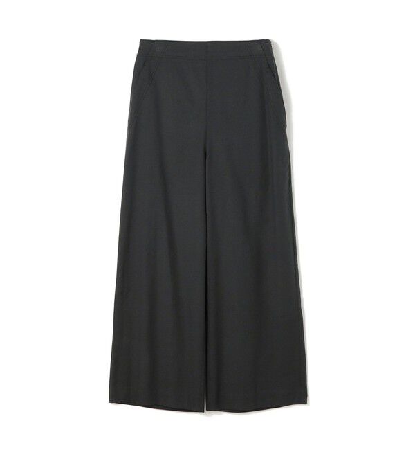 MACPHEE「コットンレーヨンストレッチ セミワイドクロップドパンツ」|その他|17 チャコールグレー