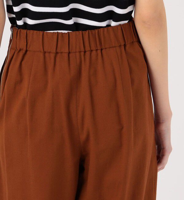 MACPHEE「コットンレーヨンストレッチ セミワイドクロップドパンツ」|その他|