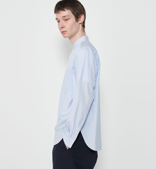 GALERIE VIE「コットンブロード スタンドカラー ポケットシャツ」|シャツ・ブラウス|