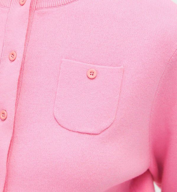 CABaN コットンカシミヤクルーネックカーディガン ピンクXS コットンカシミヤ クルーネックカーディガン（CABaN）｜ルミネの